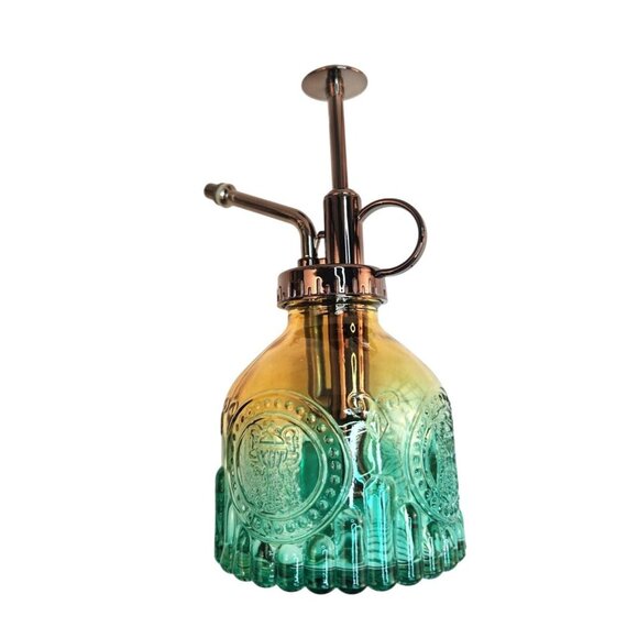 Glass Mister Spray Bottle With Pump Works for Plant, Hair, Crafts 6.8 oz. Yellow - Picture 2 of 5